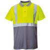 Two-tone polo (S479) Yellow/Grey