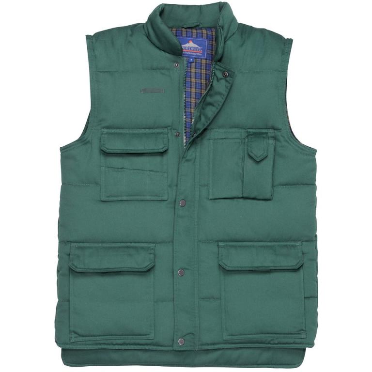 Shetland bodywarmer (S414) Bottle Green