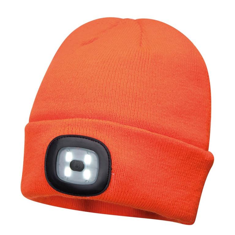 Beanie LED headlight USB rechargeable (B029) Orange