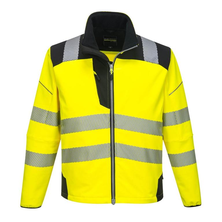 PW3 Hi-vis softshell jacket (T402) Yellow/Black