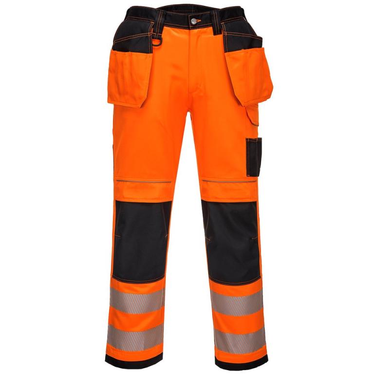 PW3 Hi-vis holster work trousers (T501) Orange/Black