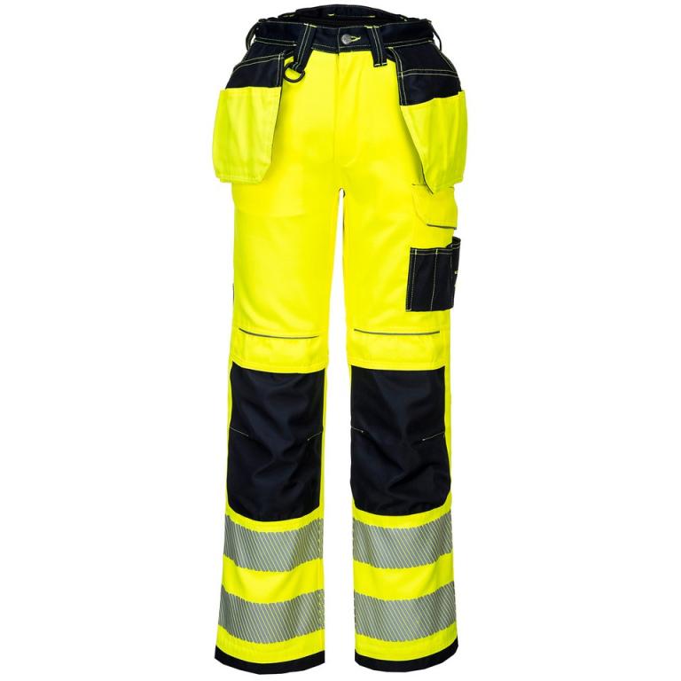 PW3 Hi-vis holster work trousers (T501) Yellow/Black