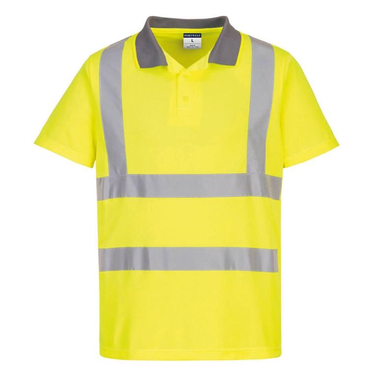 Eco Hi-vis short sleeve polo (EC10) Yellow