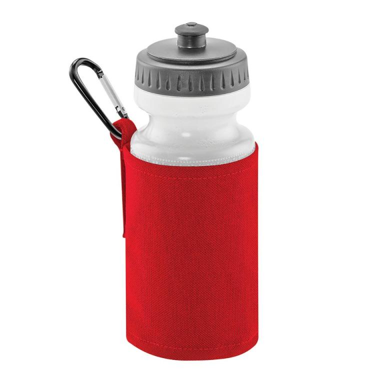 Water bottle and holder Classic Red