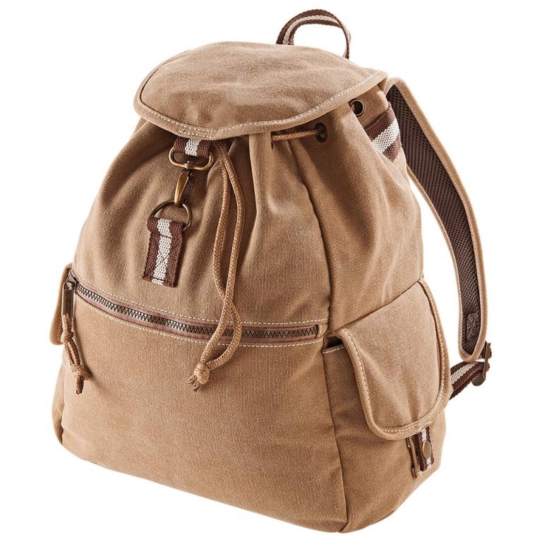 Vintage canvas backpack Sahara