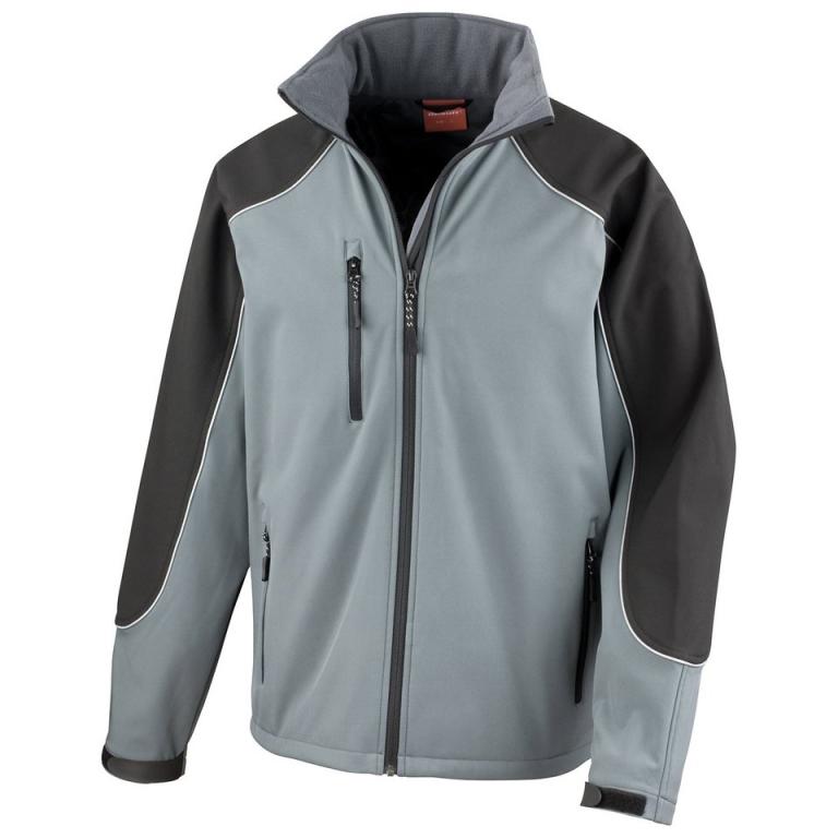 Hooded softshell jacket Grey/Black