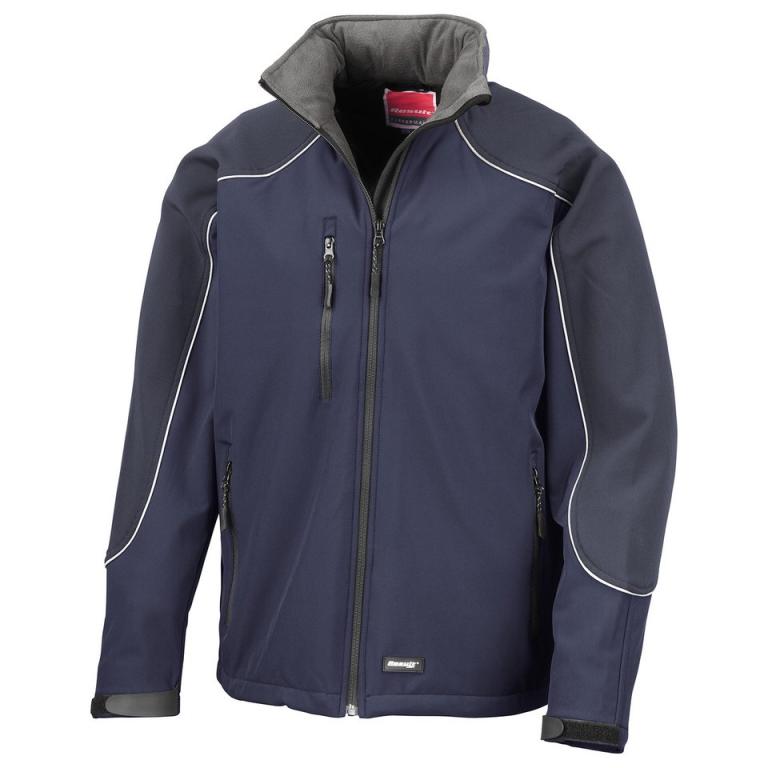 Hooded softshell jacket Navy