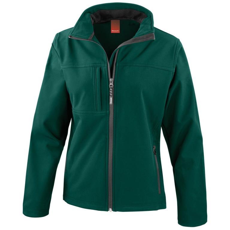 Women's classic softshell jacket Bottle Green