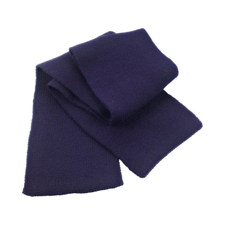 Classic heavy knit scarf Navy