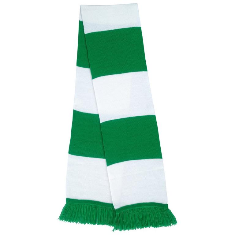 Team scarf Kelly Green/White