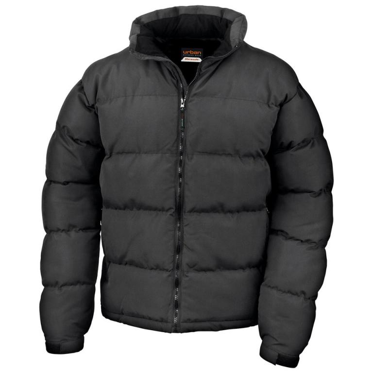 Holkham down-feel jacket Black