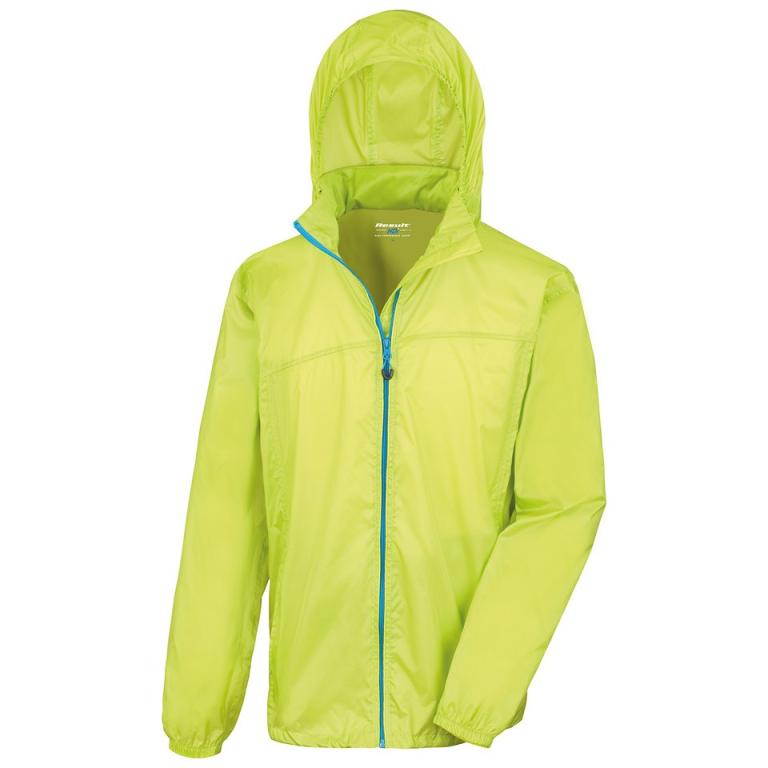 HDi quest lightweight stowable jacket Lime/Royal