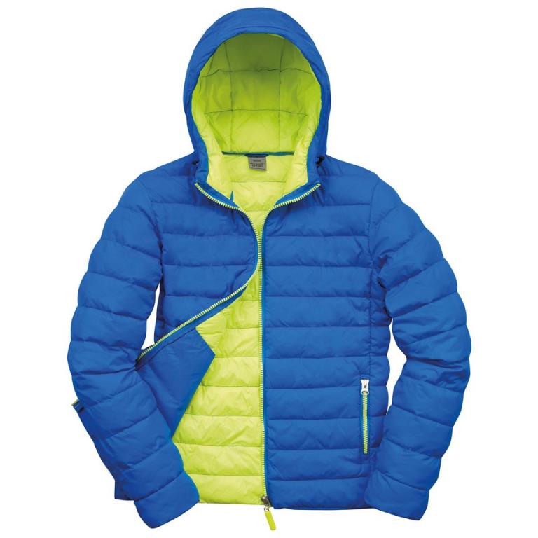 Urban snow bird hooded jacket Ocean Blue/Lime