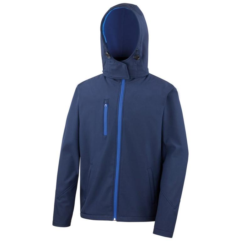 Core TX performance hooded softshell jacket Navy/Royal