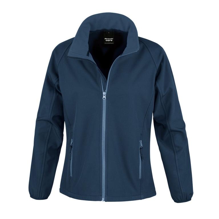 Women's Core printable softshell jacket Navy/Navy