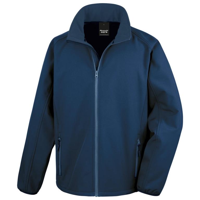 Core printable softshell jacket Navy/Navy