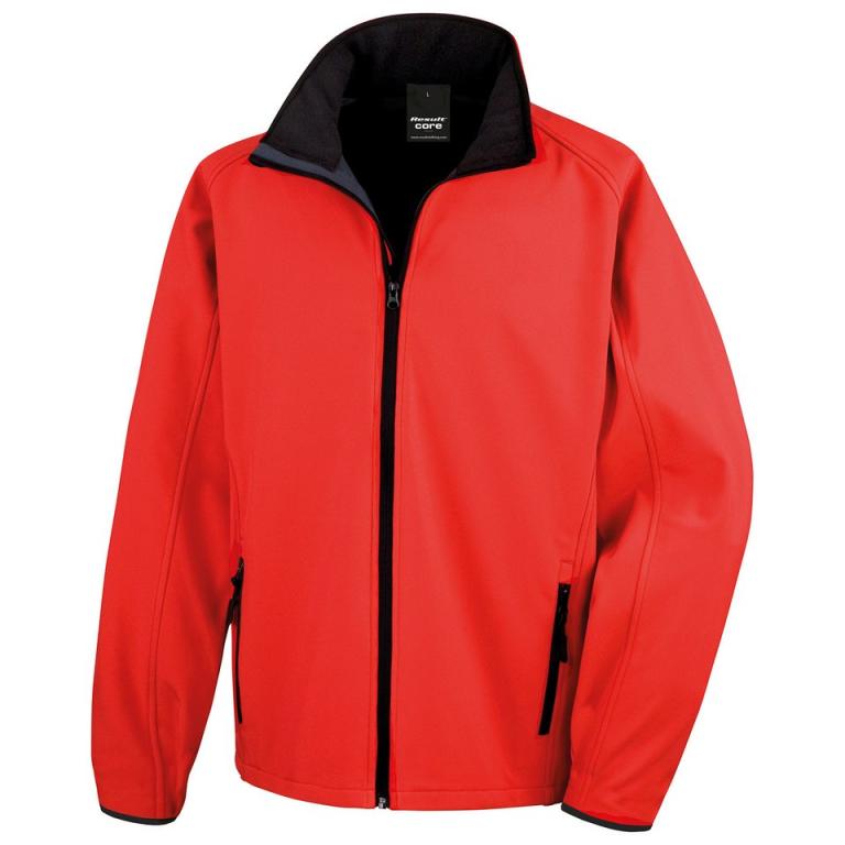 Core printable softshell jacket Red/Black