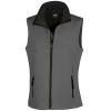 Women's printable softshell bodywarmer Charcoal/Black