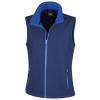 Women's printable softshell bodywarmer Navy/Royal