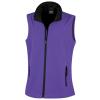 Women's printable softshell bodywarmer Purple/Black