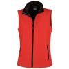 Women's printable softshell bodywarmer Red/Black