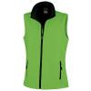 Women's printable softshell bodywarmer Vivid Green/Black