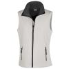 Women's printable softshell bodywarmer White/Black