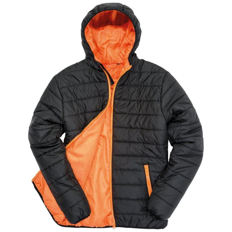 Soft padded jacket Black/Orange