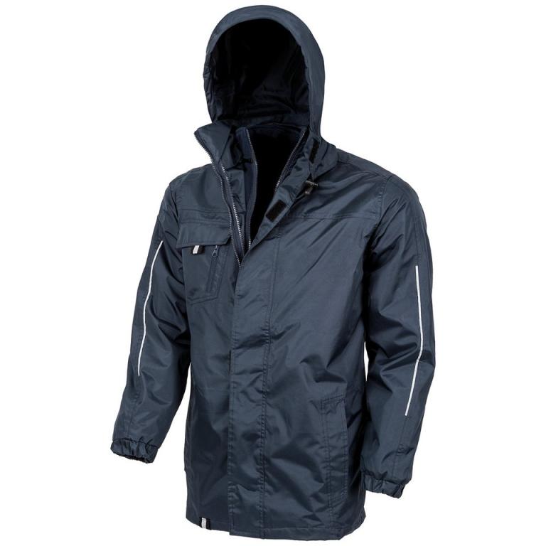 3-in1 CORE transit jacket with printable softshell inner Navy