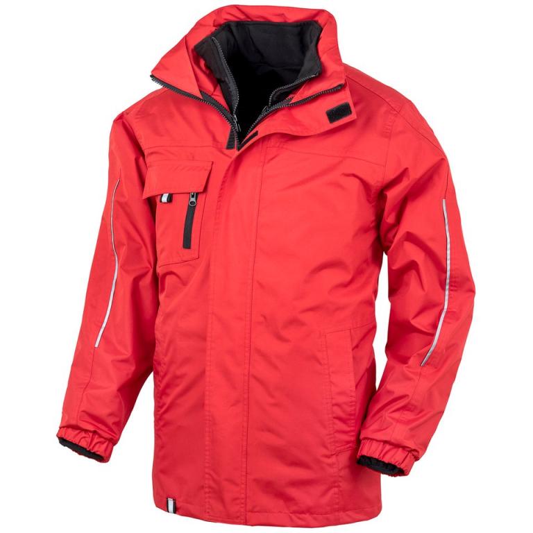 3-in1 CORE transit jacket with printable softshell inner Red