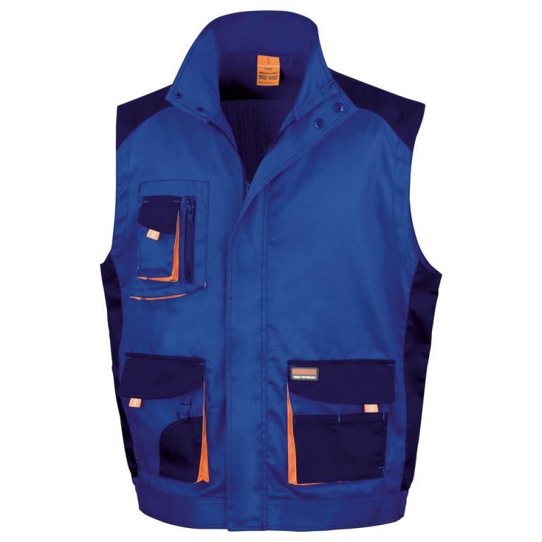 Work-Guard lite gilet Royal/Navy/Orange