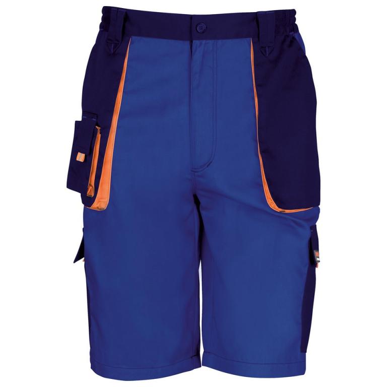 Work-Guard lite shorts Royal/Navy/Orange