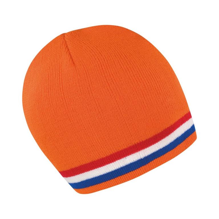 National beanie Orange/Red/White/Blue