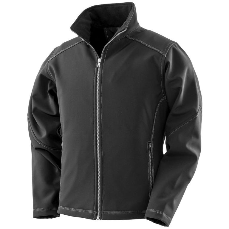 Women's treble stitch softshell Black