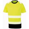 Recycled safety t-shirt Fluorescent Yellow/Black