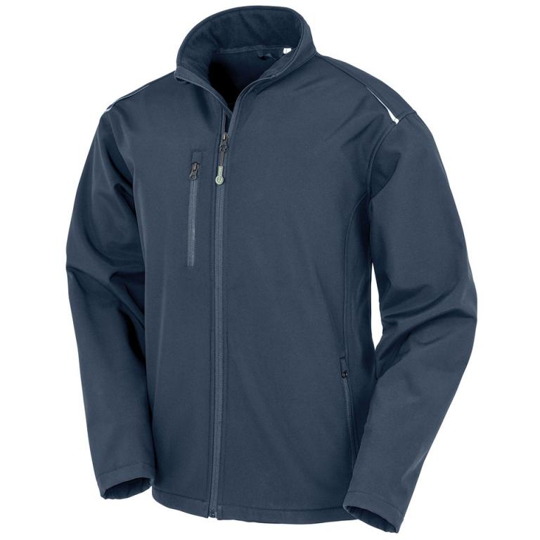 Recycled 3-layer printable softshell jacket Navy