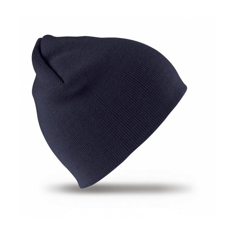 Pull-on soft-feel acrylic hat Navy