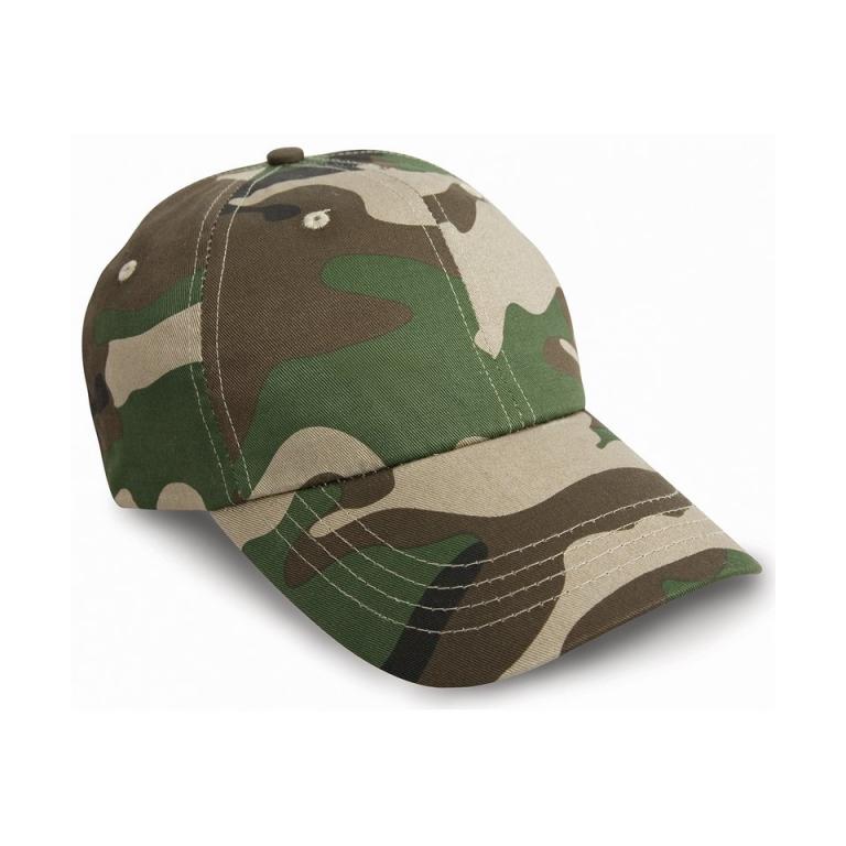 Heavy cotton drill pro-style cap Camo