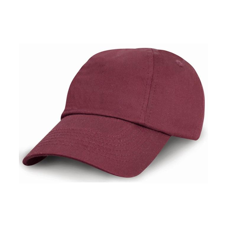 Junior low-profile cotton cap Burgundy