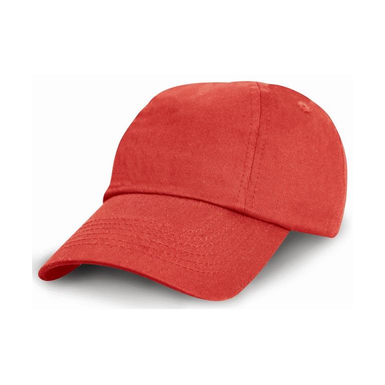 Junior low-profile cotton cap Red