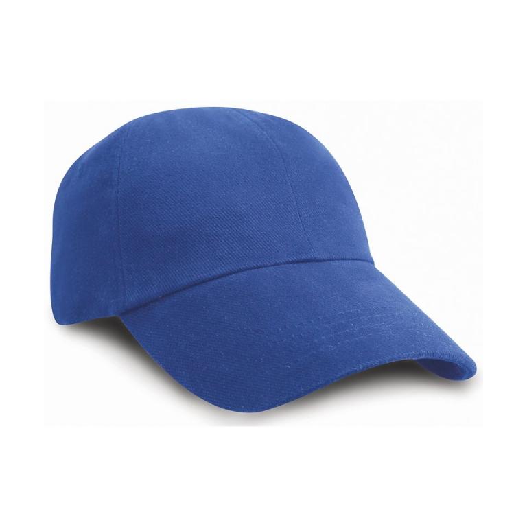 Low-profile heavy brushed cotton cap Royal