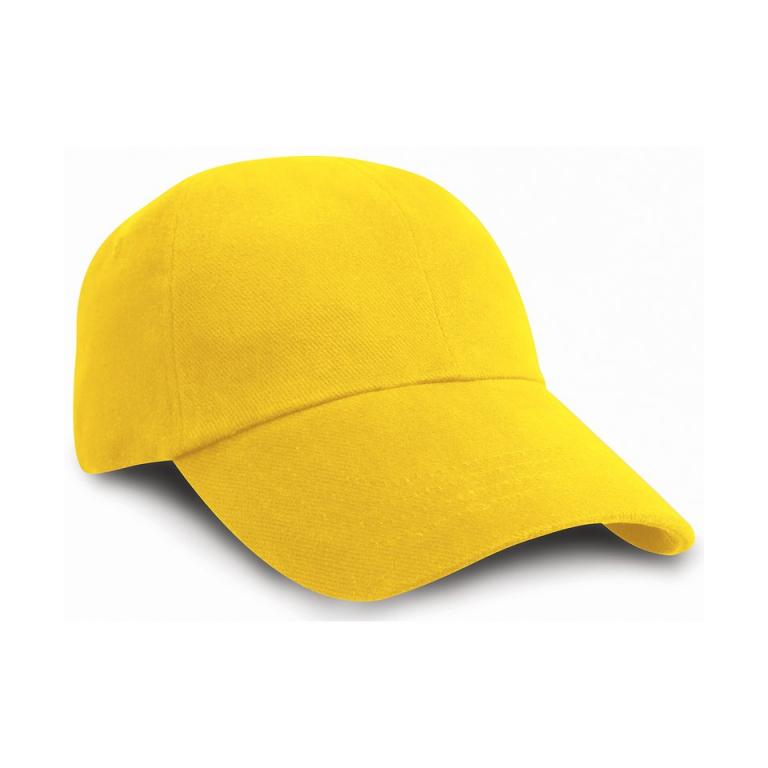 Low-profile heavy brushed cotton cap Yellow