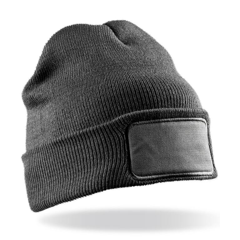 Double-knit printers beanie Grey