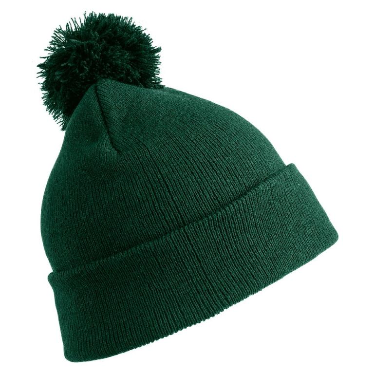 Pom pom beanie Bottle Green