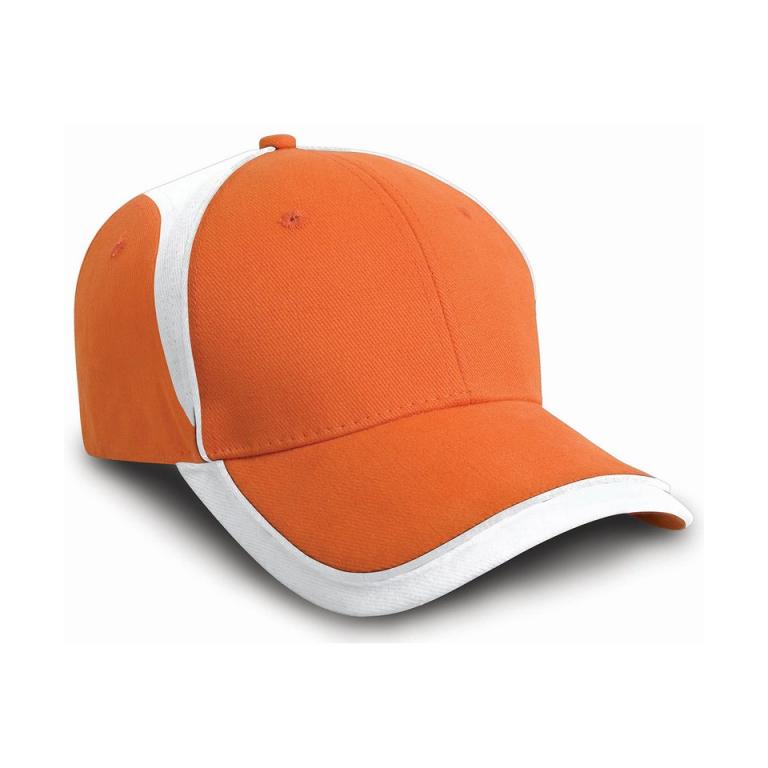 National cap Orange/White