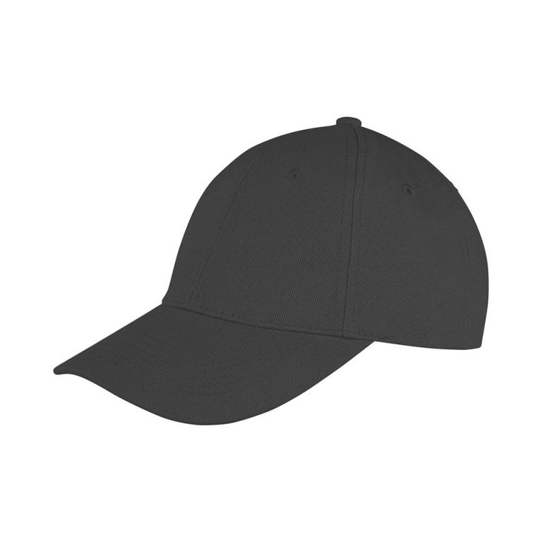 Memphis 6-panel brushed cotton low profile cap Black