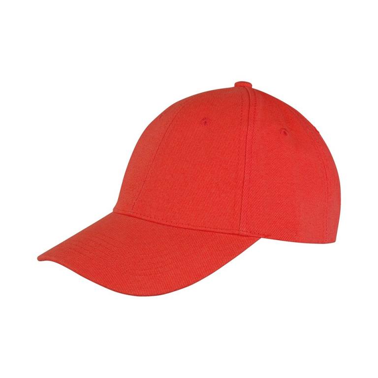 Memphis 6-panel brushed cotton low profile cap Red