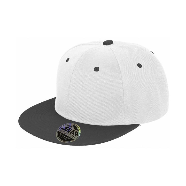 Bronx original flat peak snapback dual colour cap White/Black