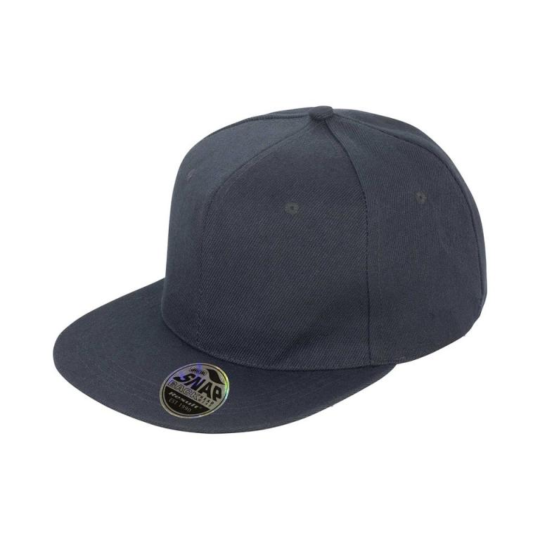 Bronx original flat peak snapback cap Black