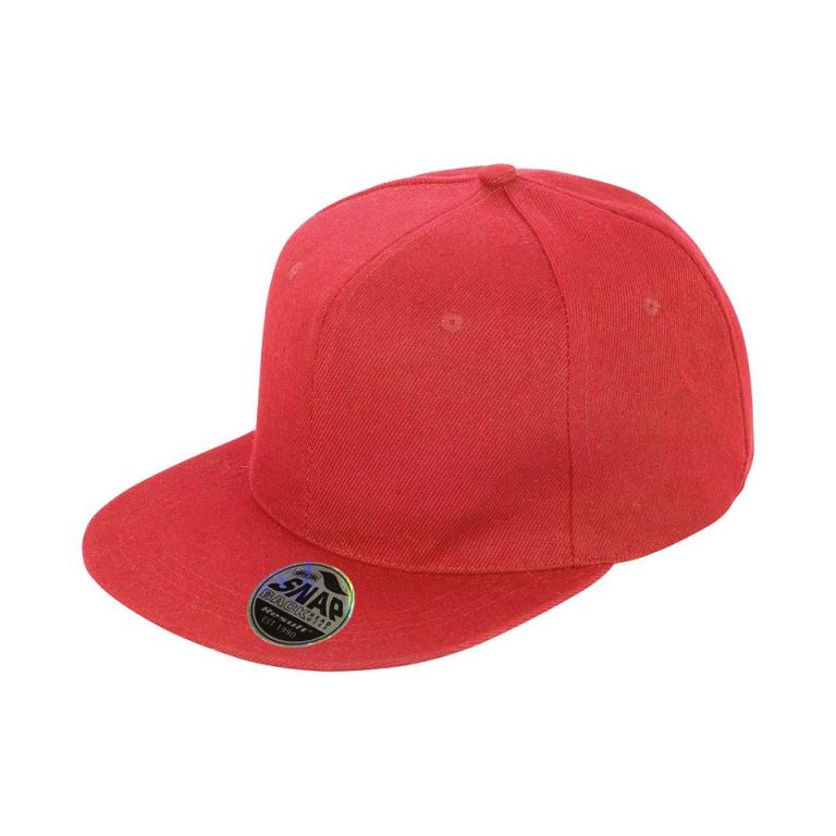 Bronx original flat peak snapback cap Red